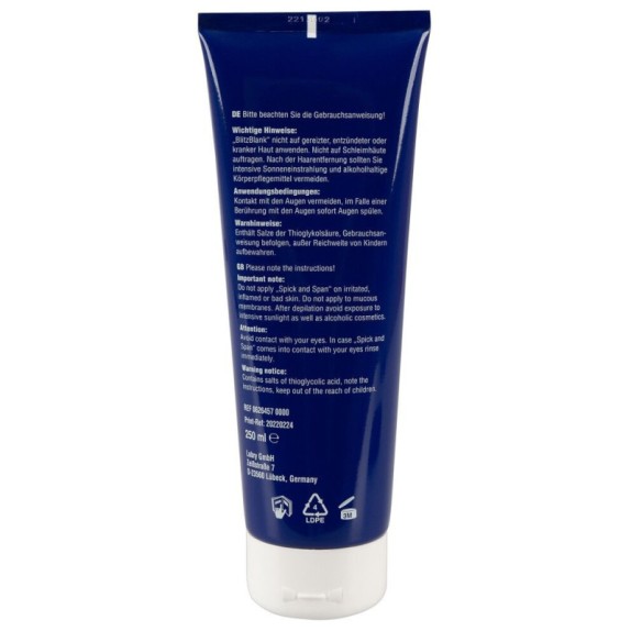CREMA DEPILATORIA BLITZ BLANK 125-250 ML