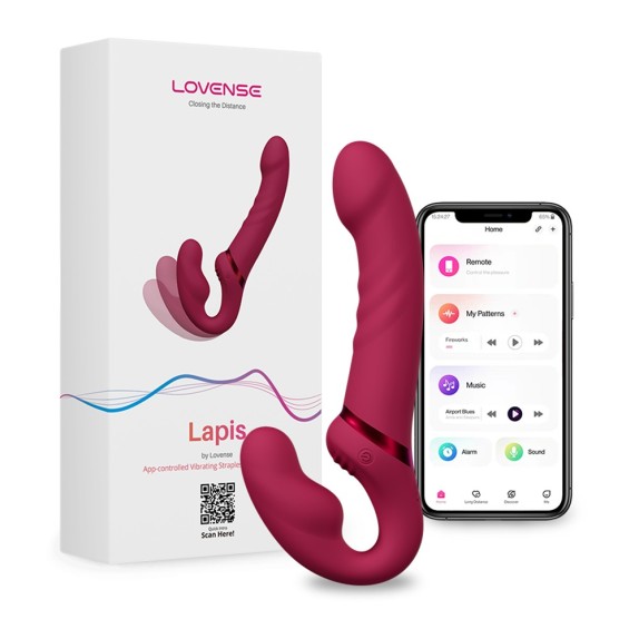 STRAPLESS VIBRANTE PER DONNA CON APP A DISTANZA & PER CAM LAPIS LOVENSE