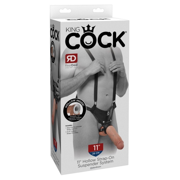 PROTESI APERTA PER UOMO SEX TOY 28 CM CON SOSPENSORIO