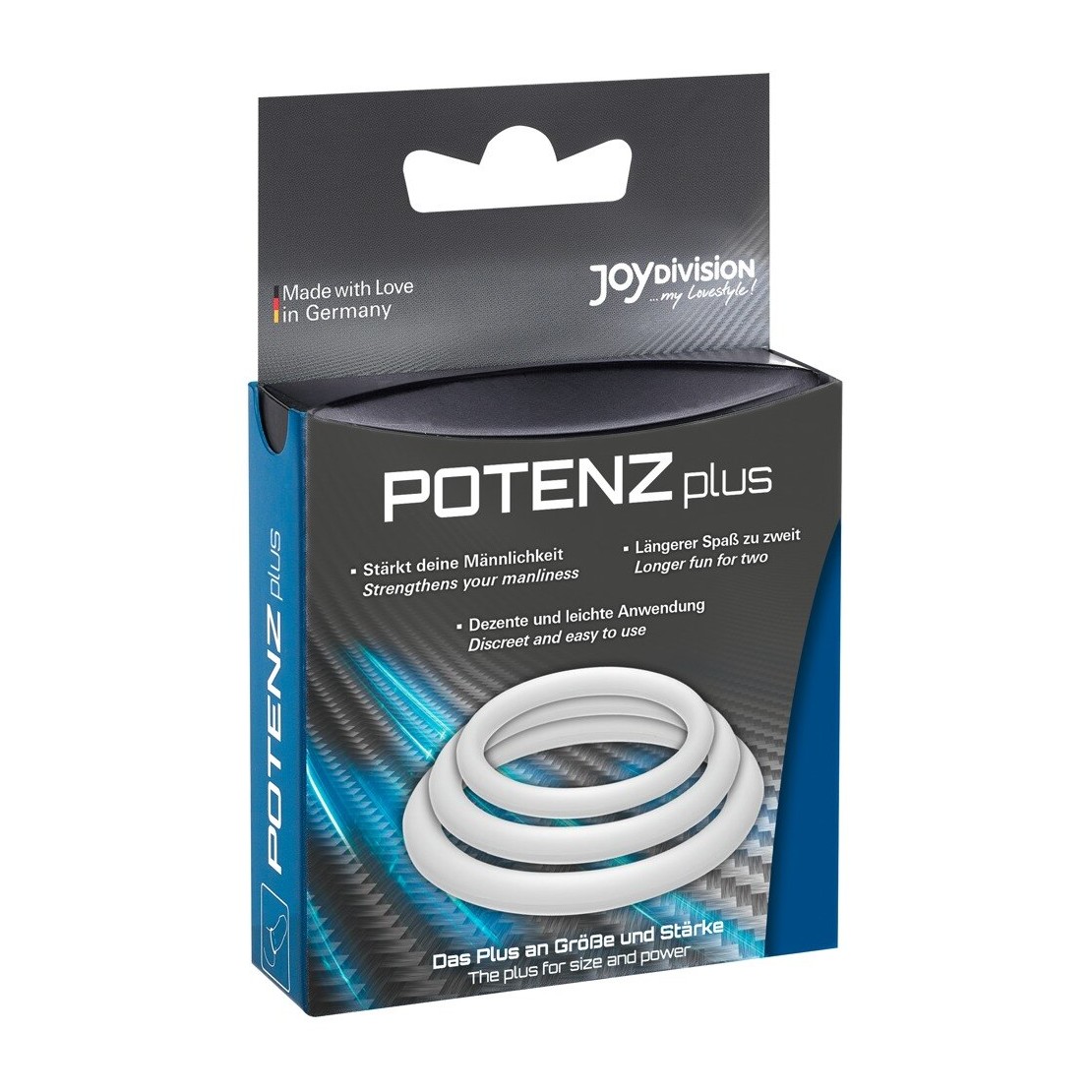 KIT 3 ANELLI PER IL PENE TRASPARENTI POTENZ...