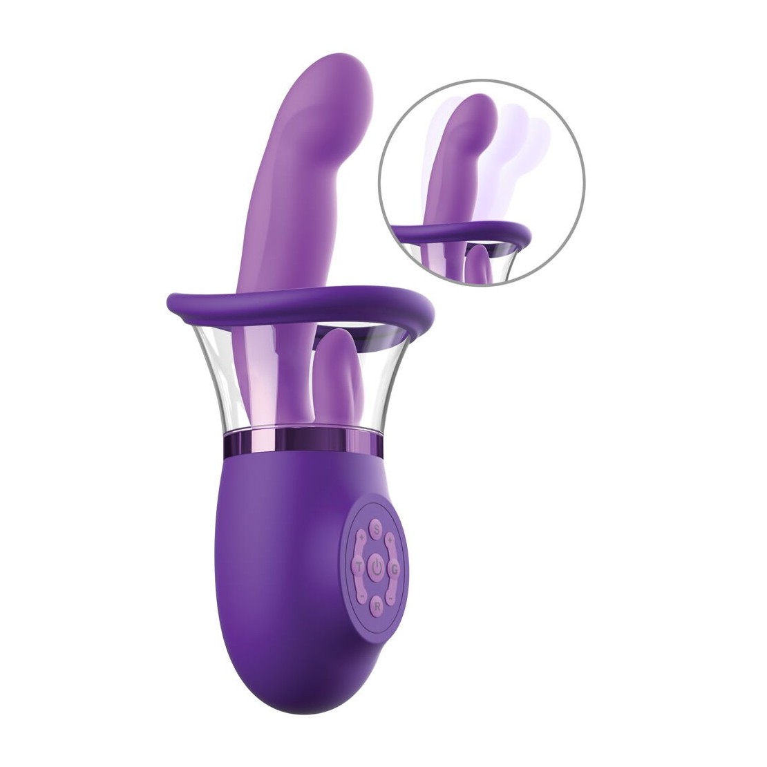 SEX TOY 3IN1 CON COPPETTA LINGUA E VIBRATORE...