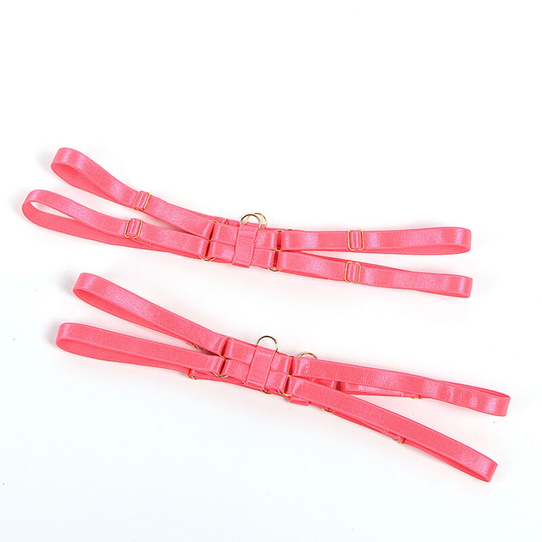 SET 4 PEZZI LINGERIE STILE HARNESS CON...
