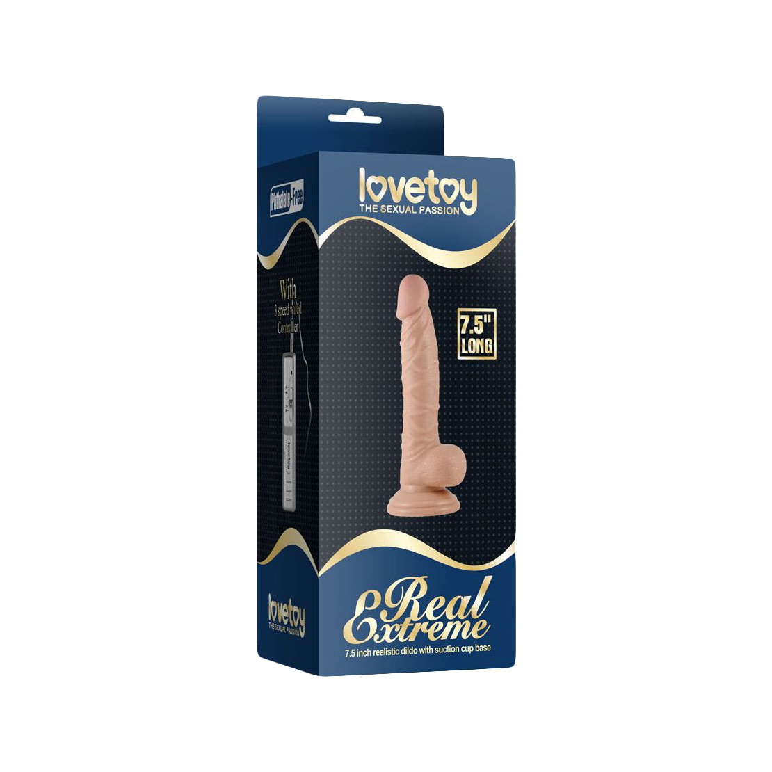 DILDO IN PVC REALISTICO CON TESTICOLI E VENTOSA...