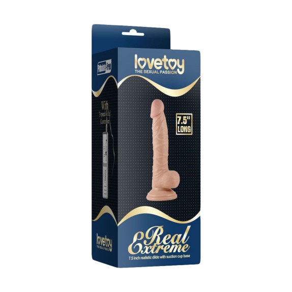 DILDO IN PVC REALISTICO CON TESTICOLI E VENTOSA 7,5" LOVETOY