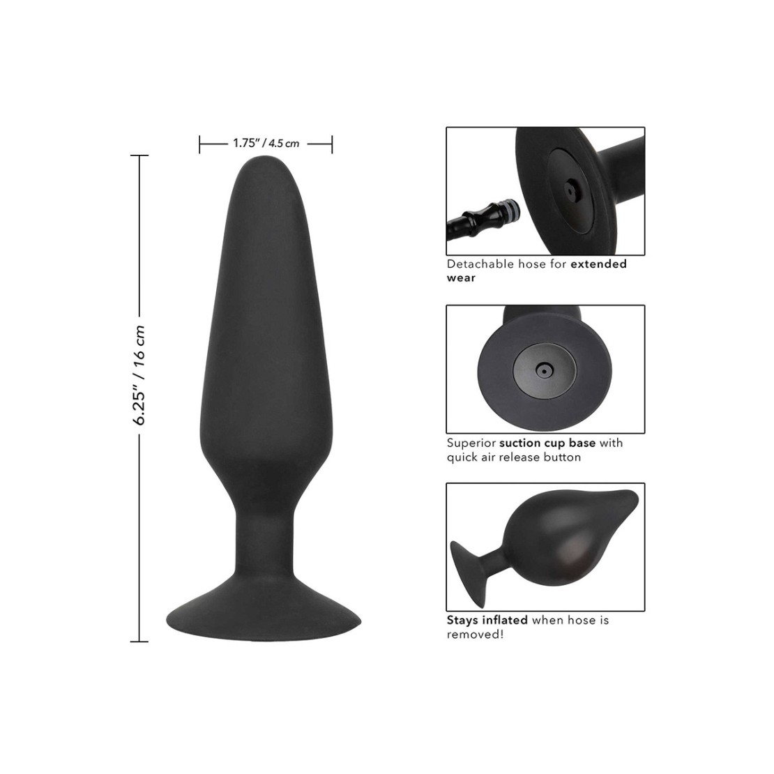 PLUG ANALE GONFIABILE XXXL STACCABILE IN...