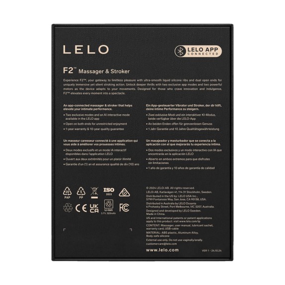 LELO F2S MASTURBATORE PER UOMO E ALLENAMENTO PER LA DURATA