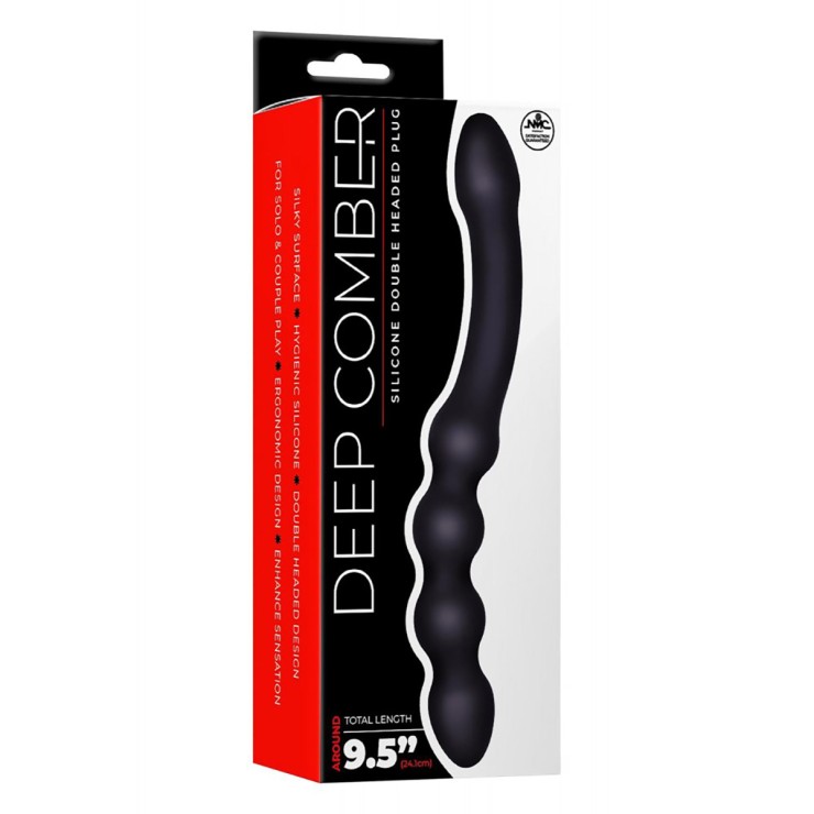 PLUG DILDO CON DOPPIA ESTREMITA' IN SILICONE DEEP COMBER 2