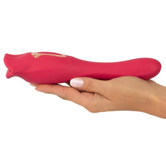 SEX TOY 2IN1 CON BOCCA CHE SI MUOVE E VIBRATORE VAGINALE ORALFUN