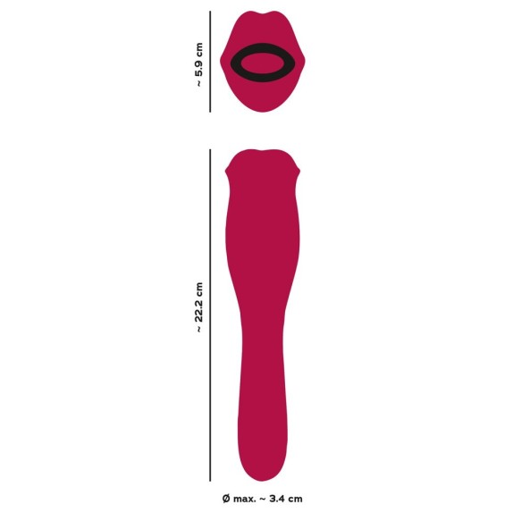 SEX TOY 2IN1 CON BOCCA CHE SI MUOVE E VIBRATORE VAGINALE ORALFUN