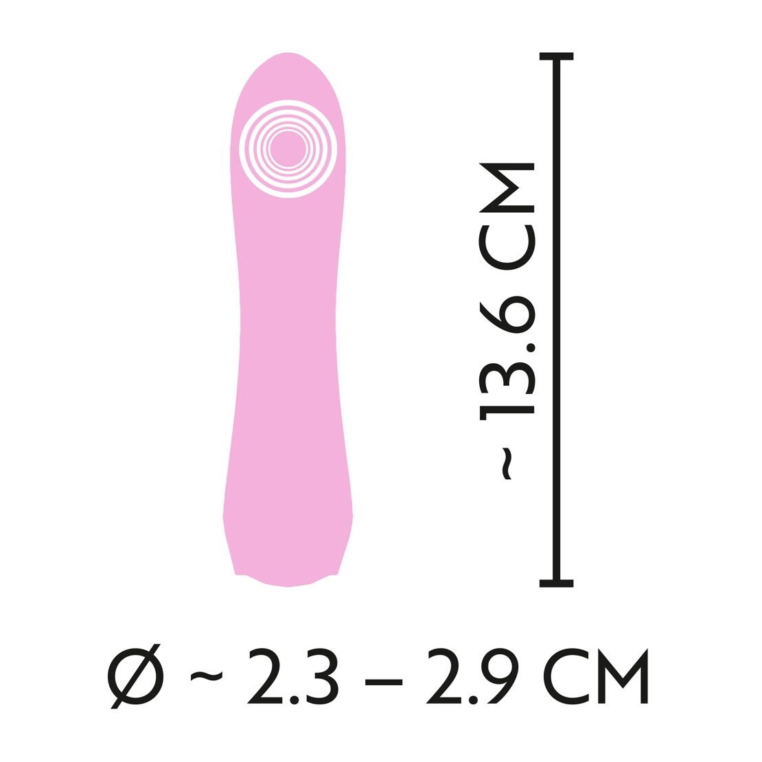 CUTIES MINI VIBRATORE RICARICABILE CON DIAMANTE...