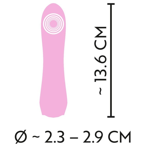 CUTIES MINI VIBRATORE RICARICABILE CON DIAMANTE A CUORE