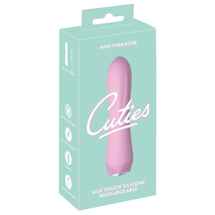 CUTIES MINI VIBRATORE RICARICABILE CON DIAMANTE A CUORE