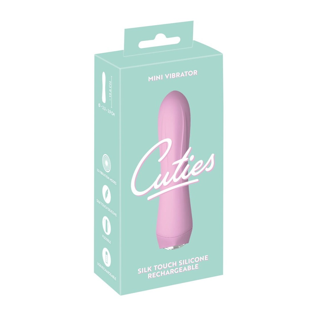 CUTIES MINI VIBRATORE RICARICABILE CON DIAMANTE...