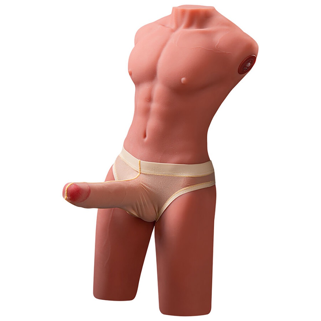 MEZZO BUSTO REALISTICO DI UOMO CON PENE A...