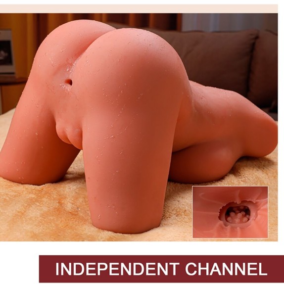 BUSTO REALISTICO DI TRANS CON PENE A MOVIMENTO A SPINTA IN SILICONE MIAH XISE