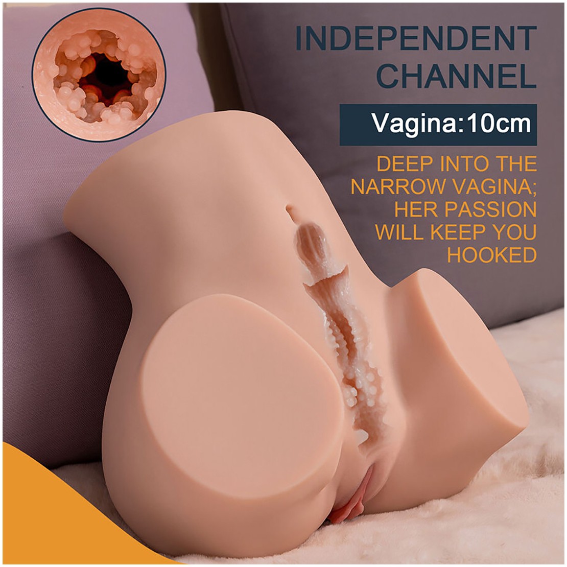 MEZZO BUSTO DONNA REALISTICO CON MOVIMENTO SU E...
