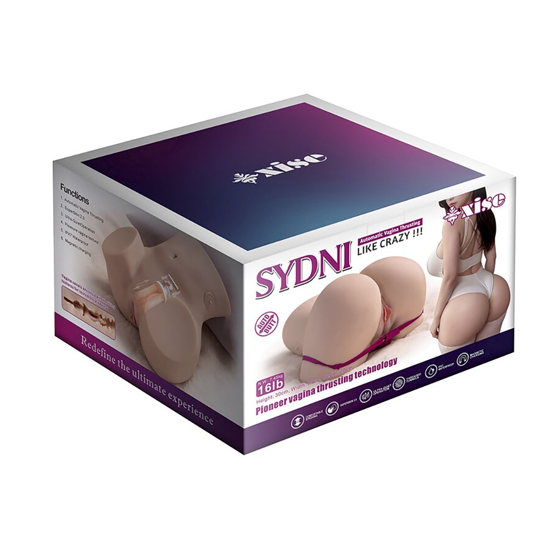 MEZZO BUSTO DONNA REALISTICO CON MOVIMENTO SU E...