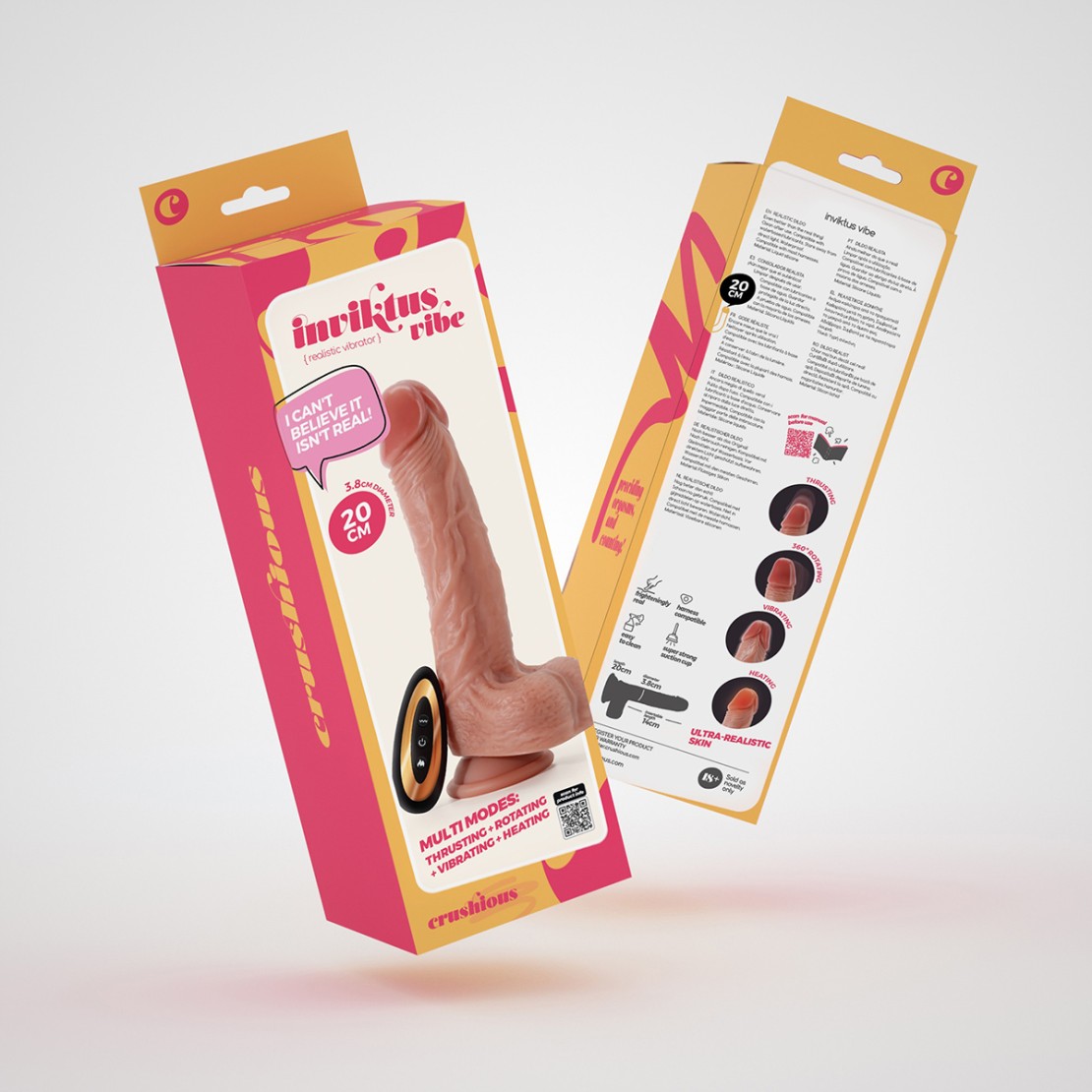 FALLO DILDO REALISTICO 20 CM SU E GIÙ,...