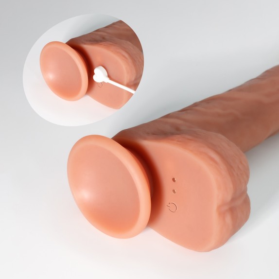 FALLO DILDO REALISTICO 20 CM SU E GIÙ, ROTAZIONE, VIBRAZIONE, RISCALDANTE INVIKTUS