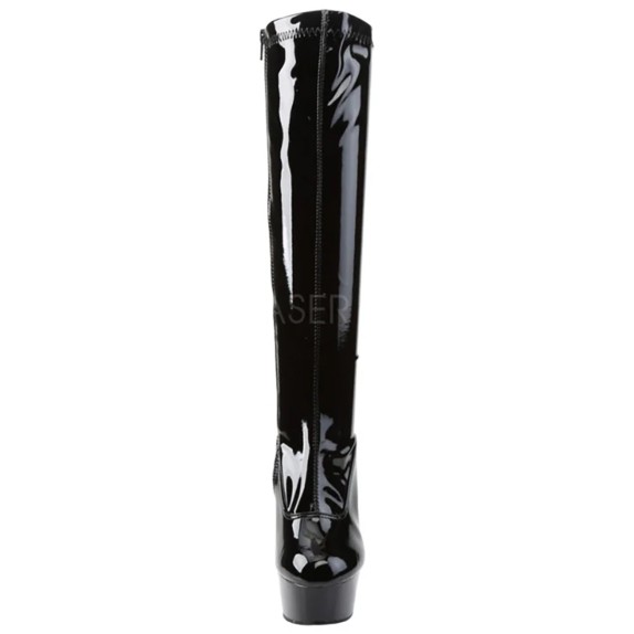 STIVALE AL GINOCCHIO SEXY TACCO A SPILLO ALTEZZA 15 CM