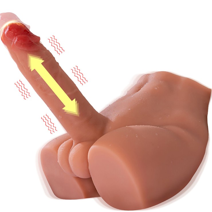 MEZZO BUSTO DI UOMO CON PENE 17,5 CM A SPINTA SU E GIU'... 2