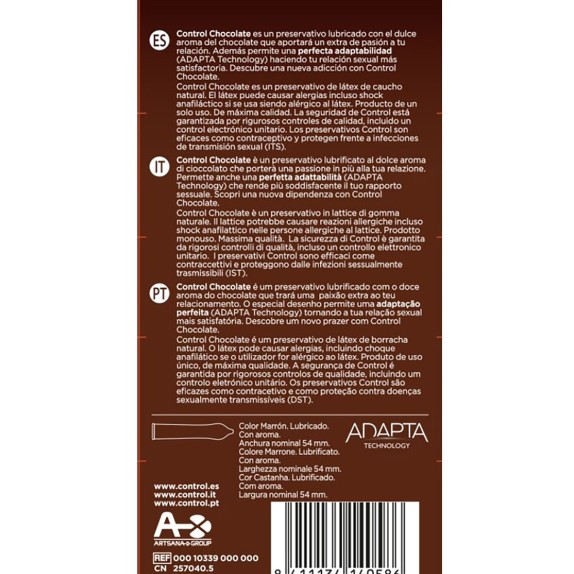 PROFILATTICI AL CIOCCOLATO IN LATTICE COLORE MARRONE CONTROL