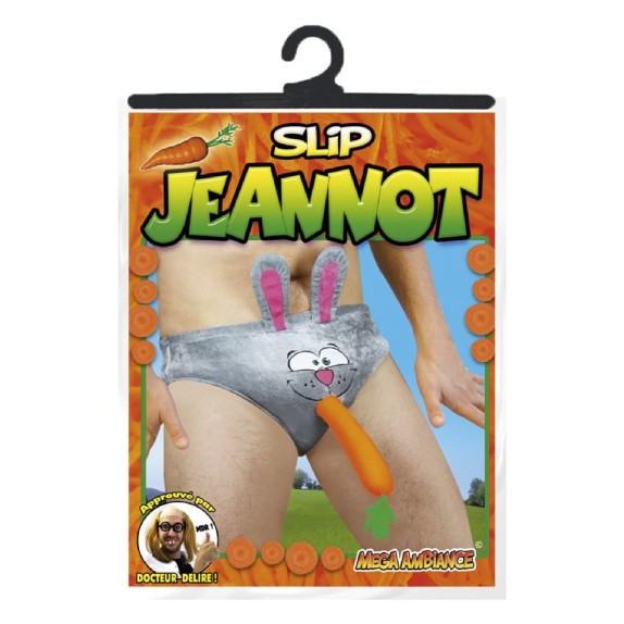 SLIP CONIGLIO DIVERTENTE PER UOMO CON CAROTA