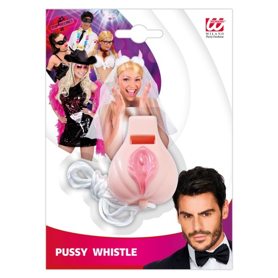 FISCHIETTO SEXY A FORMA DI VAGINA GADGET SCHERZOSO