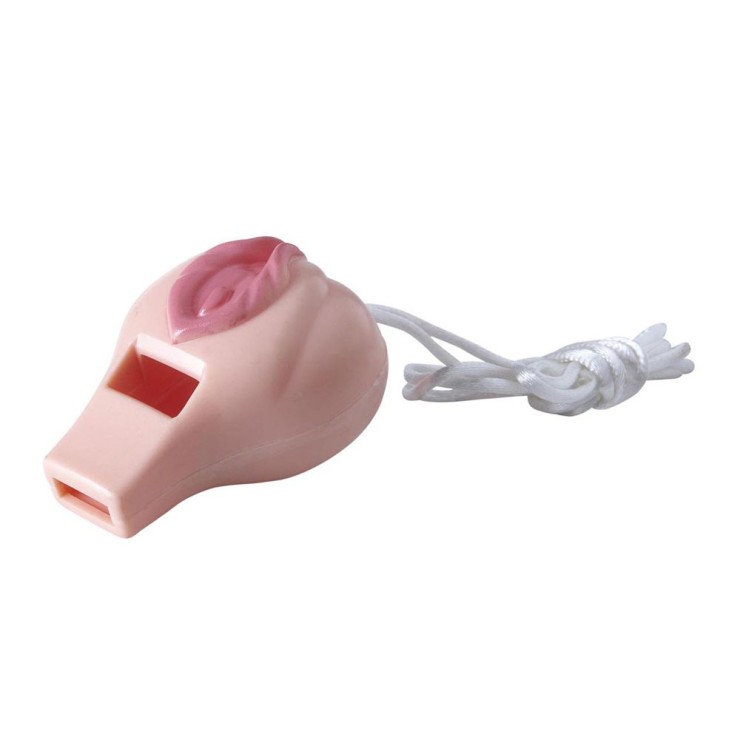 FISCHIETTO SEXY A FORMA DI VAGINA GADGET SCHERZOSO 2