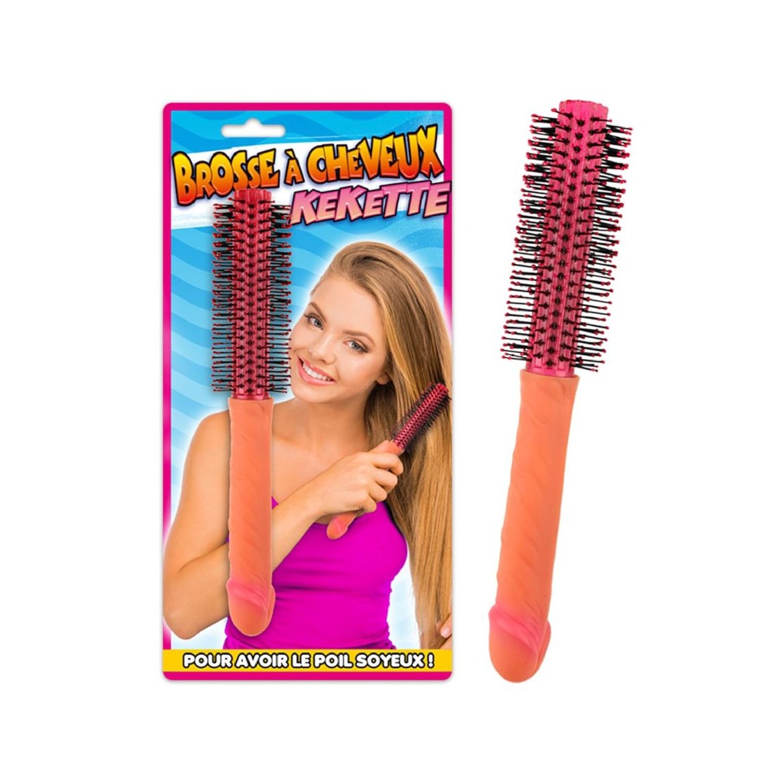 SPAZZOLA SEXY PER CAPELLI CON MANICO A FORMA DI...