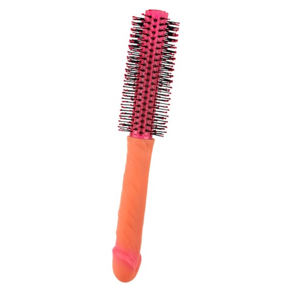 SPAZZOLA SEXY PER CAPELLI CON MANICO A FORMA DI PENE GADGET SCHERZOSO