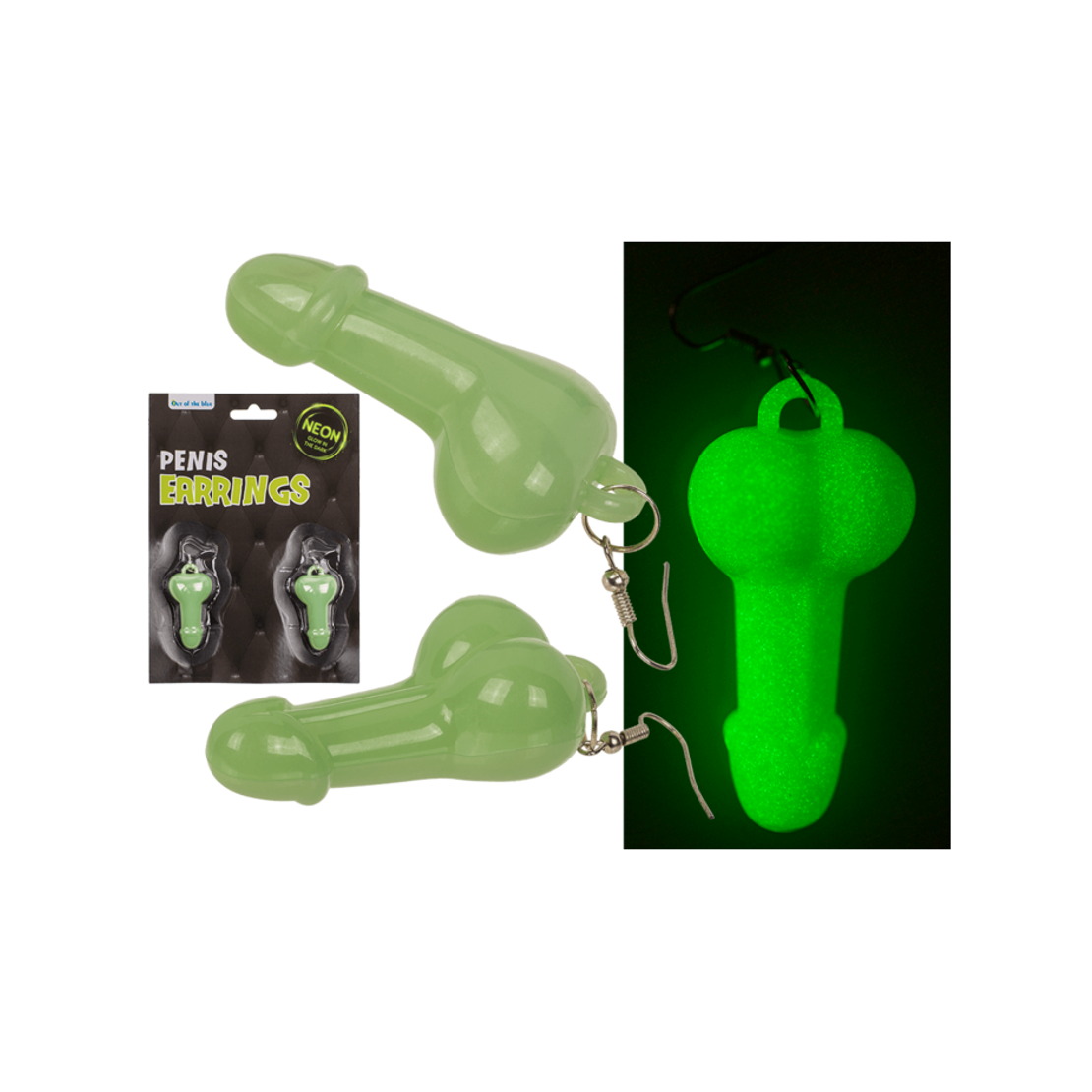 COPPIA DI ORECCHINI SEXY GADGET A FORMA DI PENE...