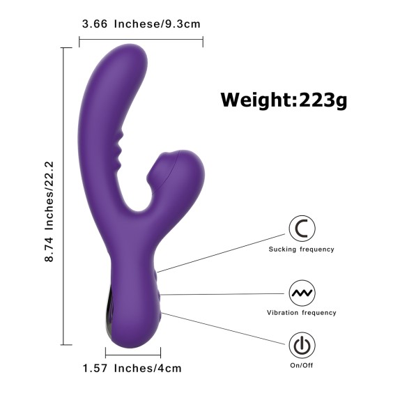 copy of VIBRATORE RABBIT PER IL PUNTO G CON SUCCHIA CLITORIDE JOANNA
