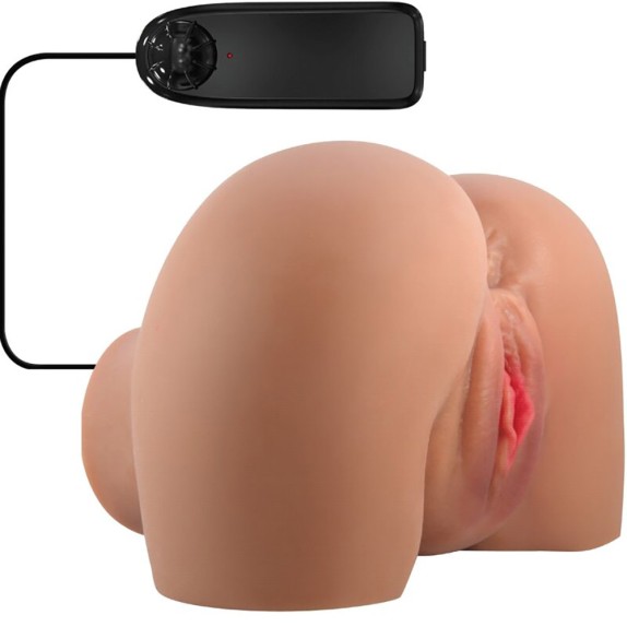 CULETTO VIBRANTE MASTURBATORE REALISTICO CON ANO E VAGINA PENETRABILI MILA