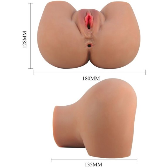 CULETTO VIBRANTE MASTURBATORE REALISTICO CON ANO E VAGINA PENETRABILI MILA