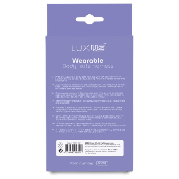 HARNESS IN SILICONE REGOLABILE PER VIBRATORE PER CLITORIDE LUXUS