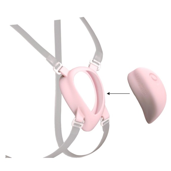 HARNESS IN SILICONE REGOLABILE PER VIBRATORE PER CLITORIDE LUXUS