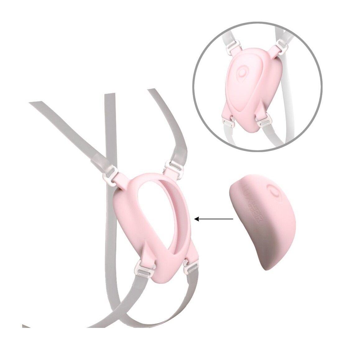 HARNESS IN SILICONE REGOLABILE PER VIBRATORE...