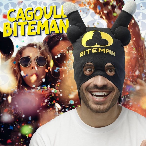MASCHERA CAPPUCCIO CON ANTENNE A PISELLO DI PELUCHE GADGET