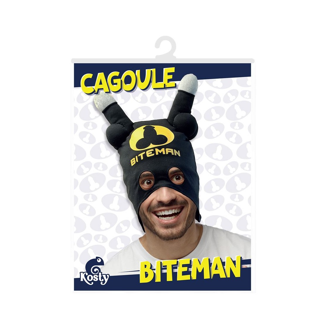 MASCHERA CAPPUCCIO GADGET CON ANTENNE A PISELLO...