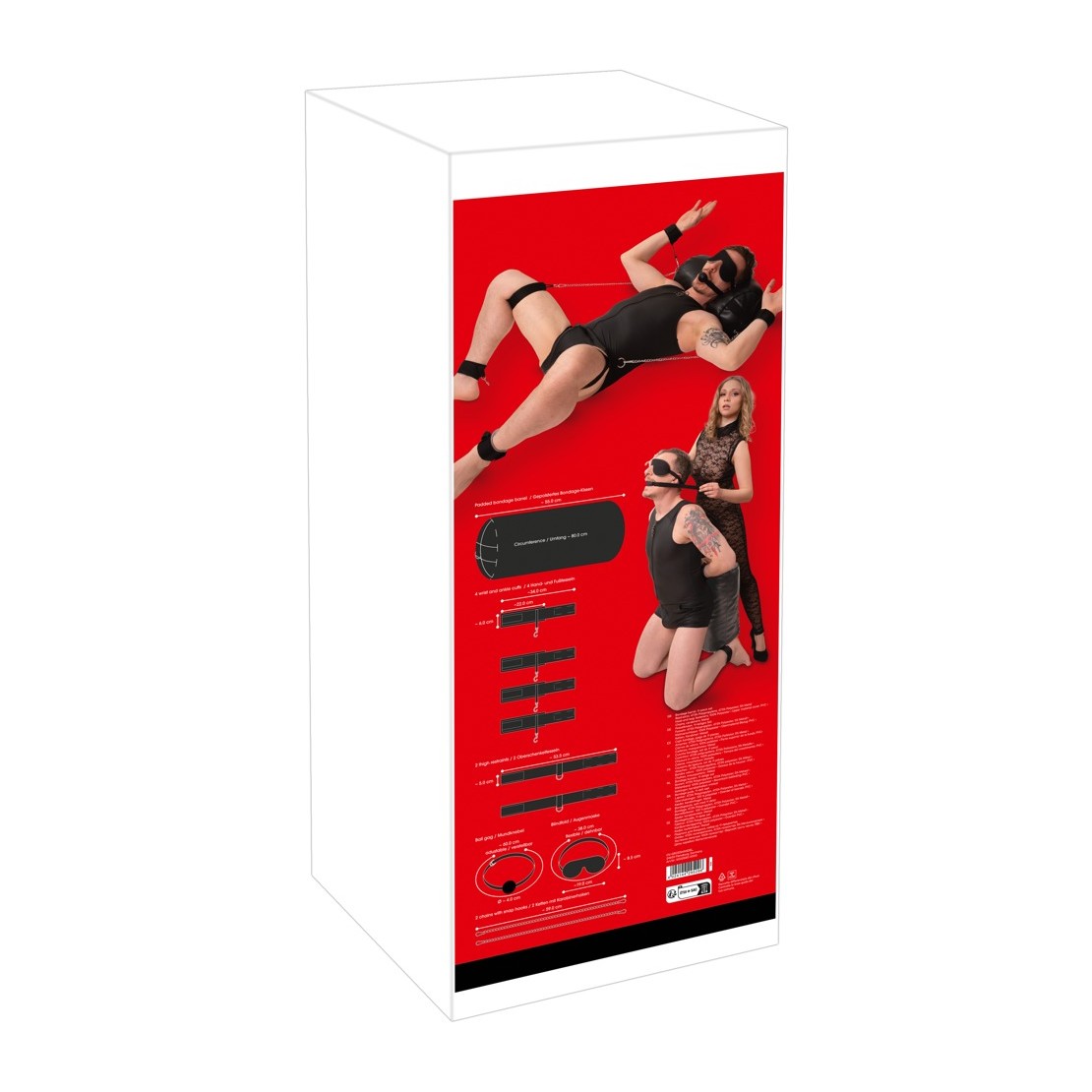 SET BONDAGE COSTRITTIVO CON CUSCINO TONDO E...