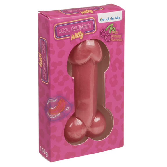 GOMMA COMMESTIBILE A FORMA DI PENE GIGANTE XXL GUMMY WILLY