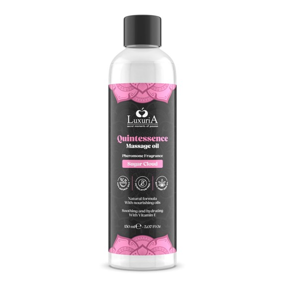 OLIO PER MASSAGGI ALLO ZUCCHERO FILATO 150 mL SUGAR CLOUD QUINTESSENCE