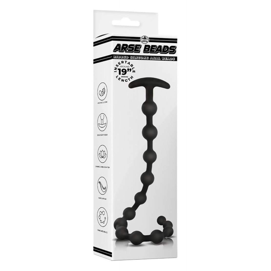 PALLINE ANALI FLESSIBILI IN SILICONE LUNGHE 50...