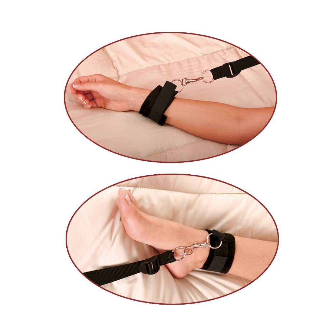 COSTRITTIVO DA LETTO CON 4 MANETTE IN NEOPRENE...