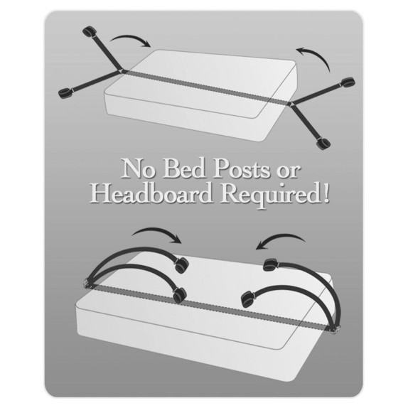 COSTRITTIVO DA LETTO CON 4 MANETTE IN NEOPRENE A STRAP BED BINDINGS