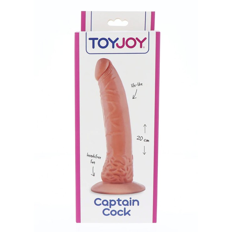 FALLO REALISTICO CON VENTOSA SEX TOY IN PVC CAPTAIN COCK...