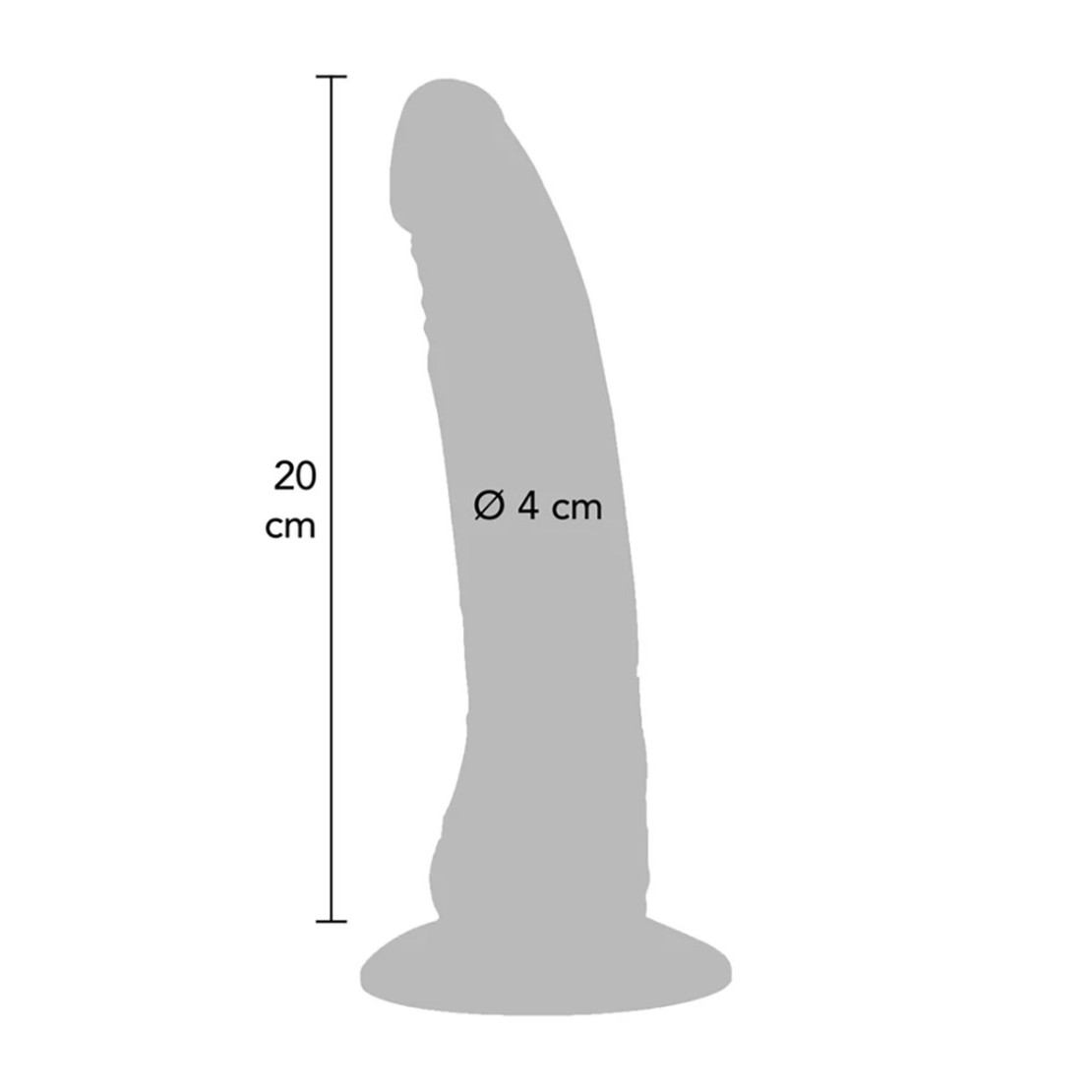 FALLO REALISTICO CON VENTOSA SEX TOY IN PVC...