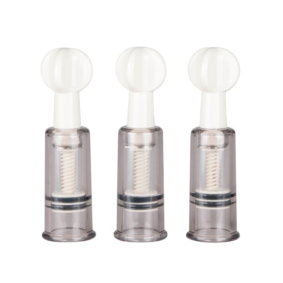 SET 3 POMPETTE SUCCHIACAPEZZOLI E CLITORIDE REGOLABILI EASYTOYS