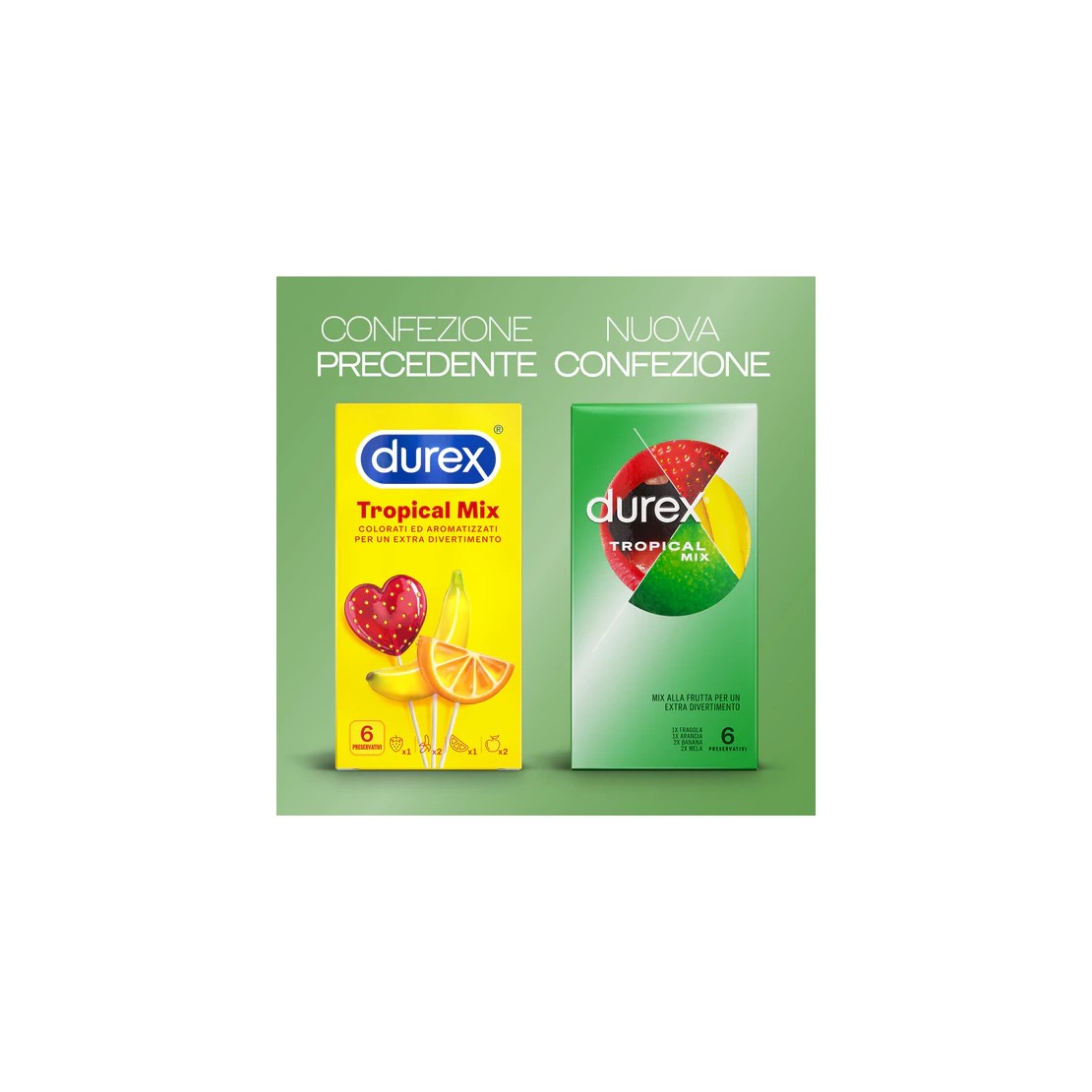 PROFILATTICI ALLA FRUTTA 4 GUSTI DUREX TROPICAL...